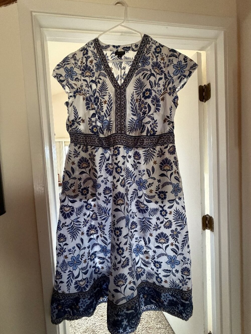 JJill Arabesque Floral Print Dress